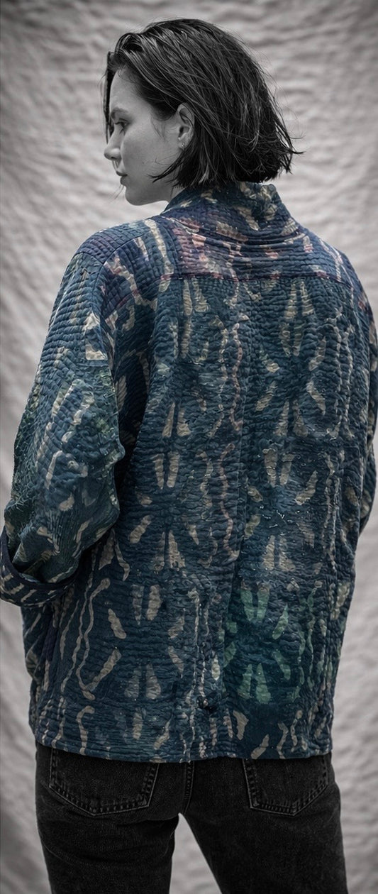 Delhi O10 cotton blockprint kimono In.