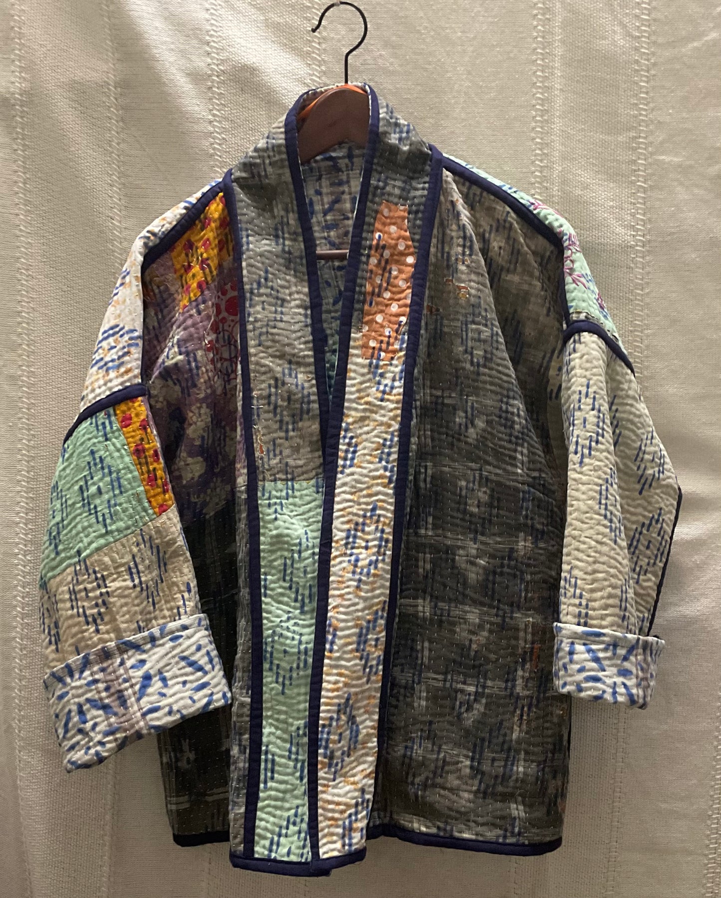 Delhi O13 cotton block print kimono.