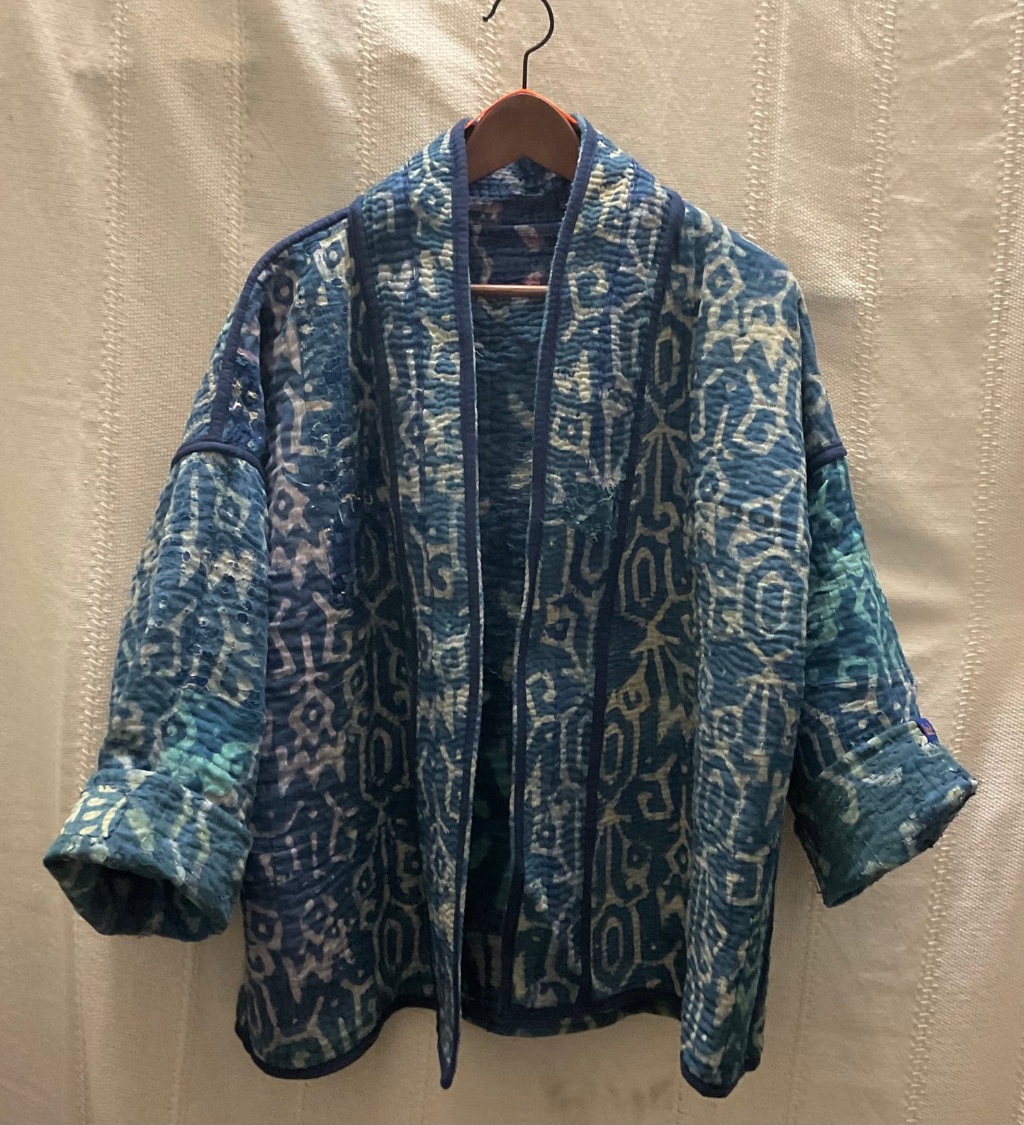Delhi O10 cotton blockprint kimono In.