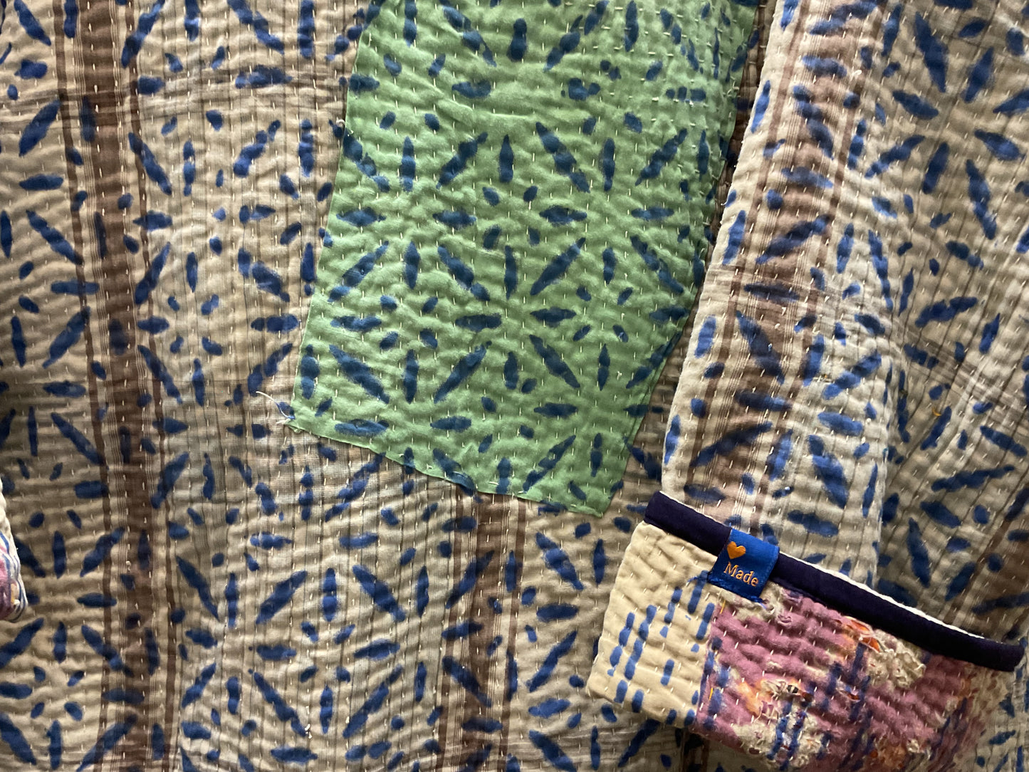 Delhi O13 cotton block print kimono.