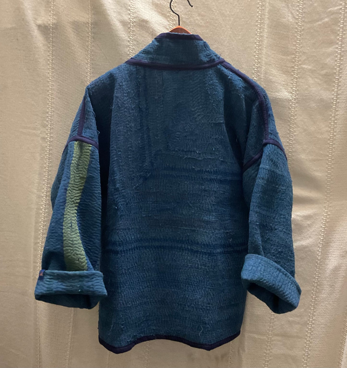 Delhi O9 indigo cotton kimono In.