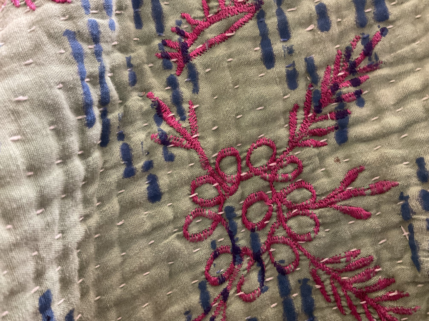 Delhi O13 cotton block print kimono.