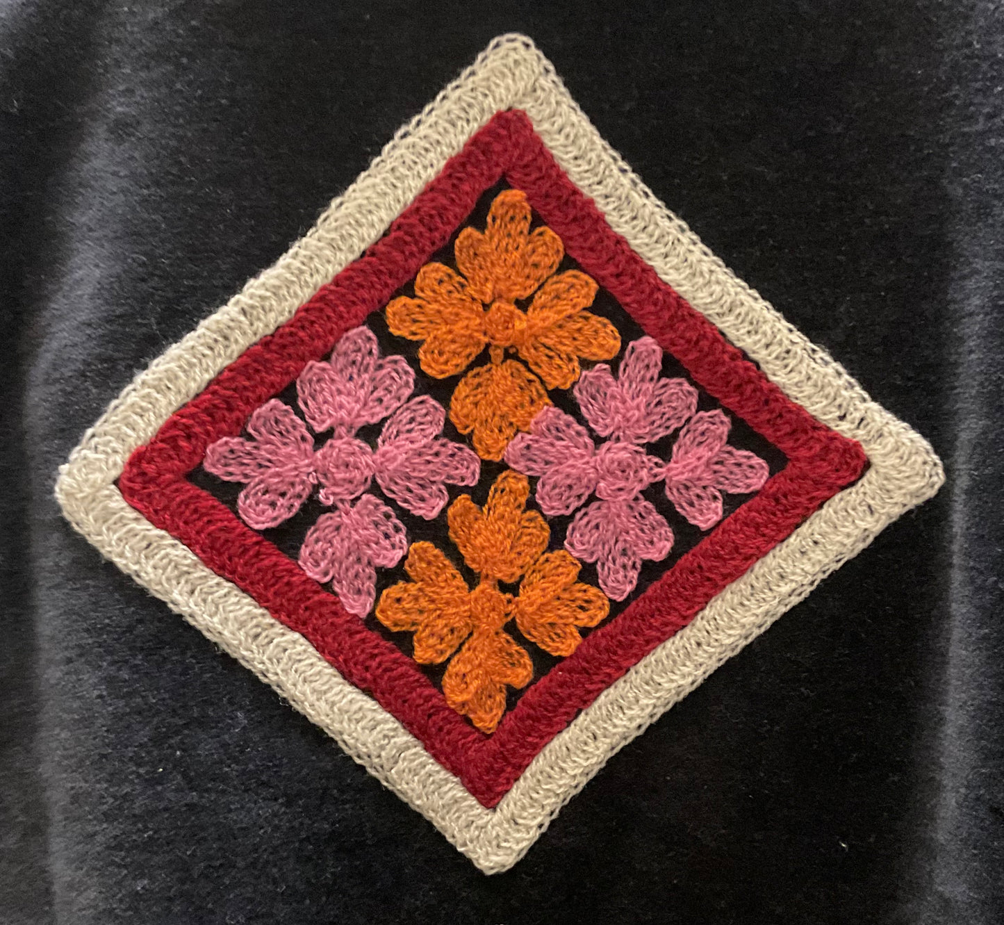 Ranchi velvet broderie In.
