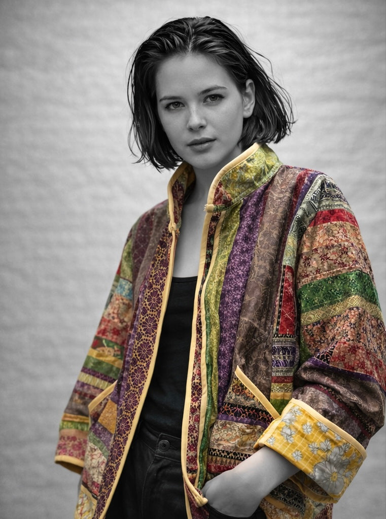 Indy O5 silk kimono In.
