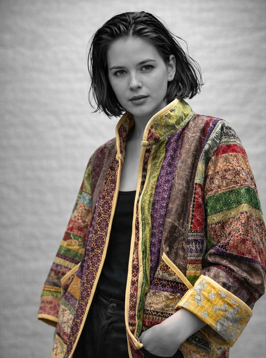 Indy O5 silk kimono In.