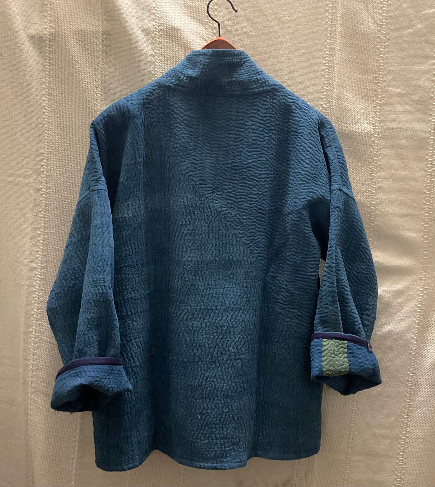Delhi O9 indigo cotton kimono In.