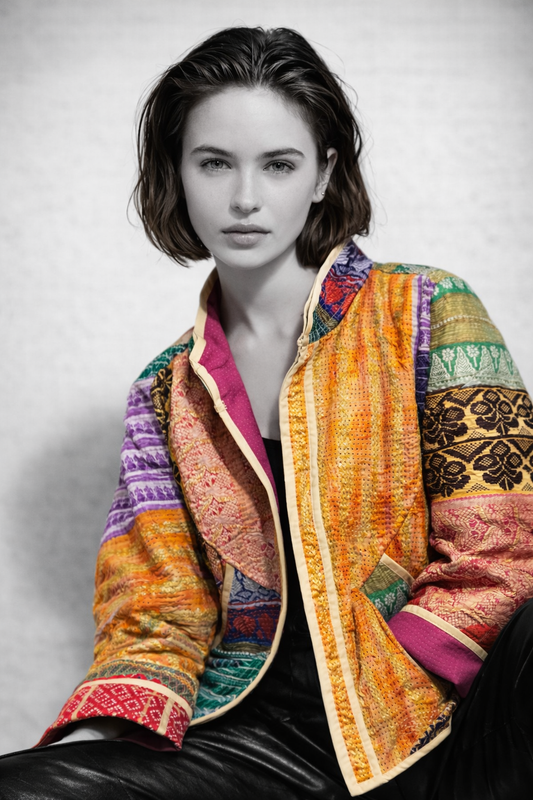 Indy O3 silk kimono In.
