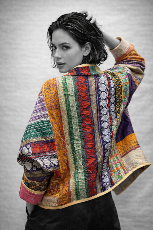 Indy O3 silk kimono In.